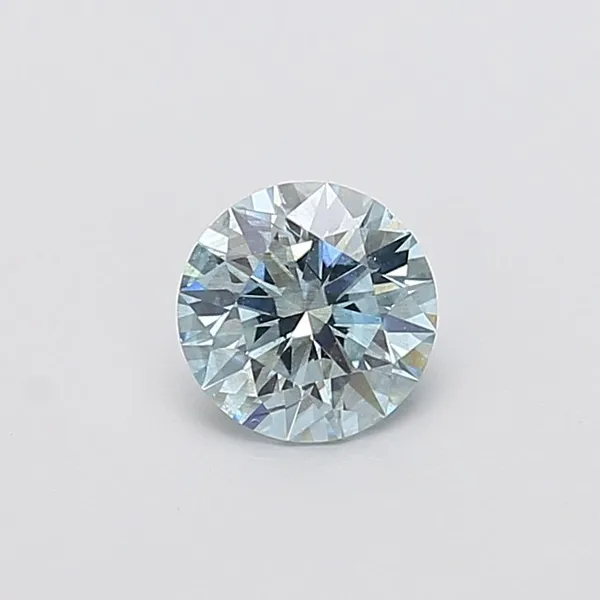 1.09ct ROUND Fancy Intense Blue SI1 Coloured Lab diamond