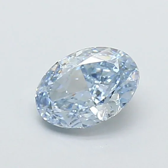 1.03ct OVAL Fancy Vivid Blue VS1 Coloured Lab diamond