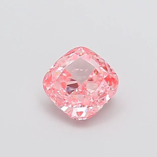 1.00ct CUSHION Fancy Intense Pink VVS2 Coloured Lab diamond