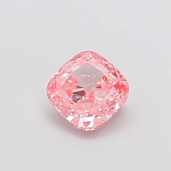 1ct CUSHION Fancy Intense Pink VVS2 Coloured Lab diamond