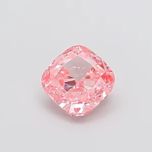1ct CUSHION Fancy Intense Pink VVS2 Coloured Lab diamond