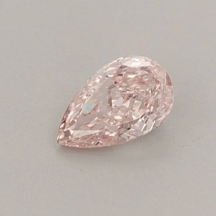 0.30ct PEAR Fancy Intense Pink VS1 Coloured Lab diamond