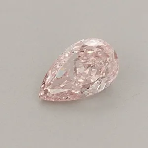 0.3ct PEAR Fancy Intense Pink VS1 Coloured Lab diamond