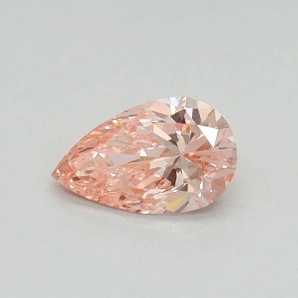0.3ct PEAR Fancy Vivid Pink VS1 Coloured Lab diamond