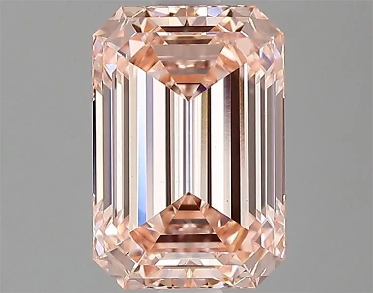 1.59ct EMERALD Fancy Intense Pink VS1 Coloured Lab diamond