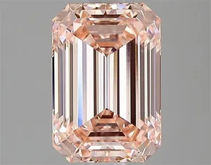 1.59ct EMERALD Fancy Intense Pink VS1 Coloured Lab diamond