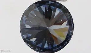 0.32ct ROUND Fancy Vivid Blue SI1 Coloured Lab diamond