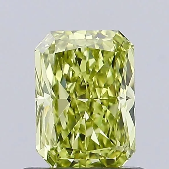 0.81ct RADIANT Fancy Intense Yellow VVS1 Coloured Lab diamond