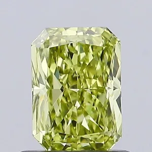 0.81ct RADIANT Fancy Intense Yellow VVS1 Coloured Lab diamond