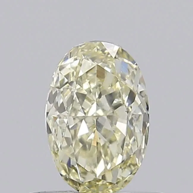 0.58ct OVAL Fancy Light Yellow VVS2 Coloured Lab diamond