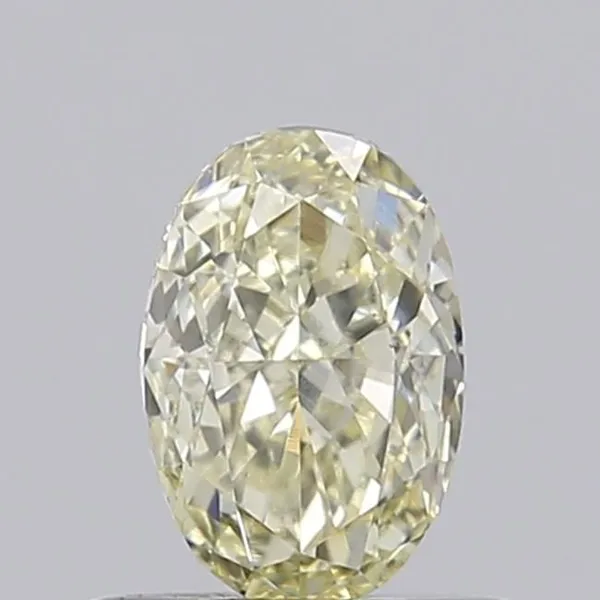 0.58ct OVAL Fancy Light Yellow VVS2 Coloured Lab diamond