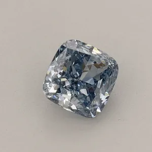 0.46ct CUSHION Fancy Vivid Blue VS1 Coloured Lab diamond