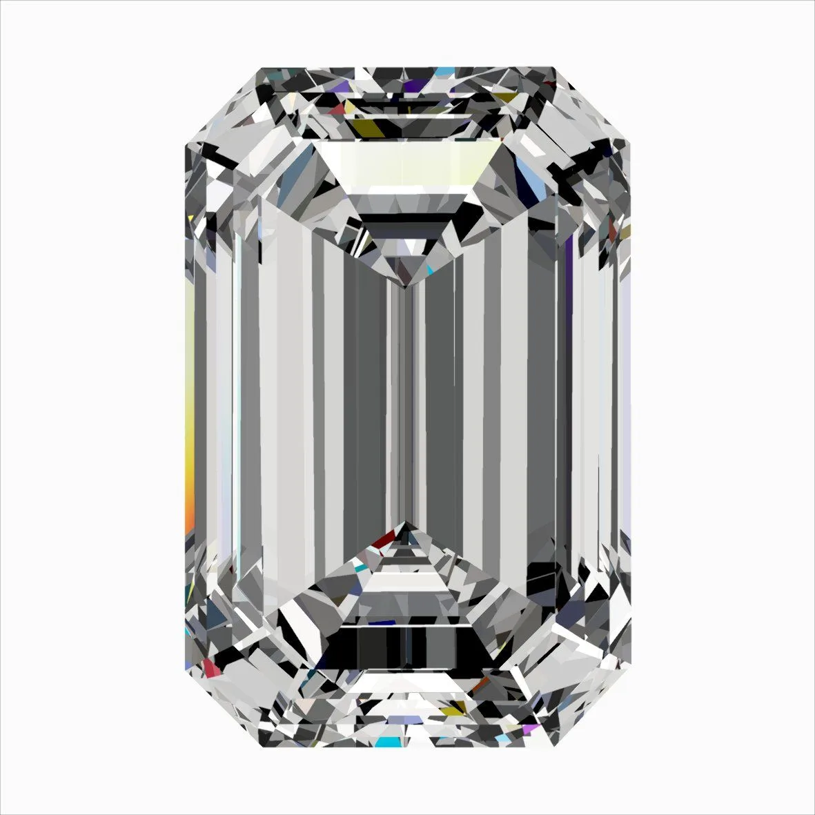 0.51ct EMERALD F VVS1 Natural diamond