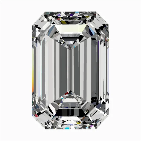 0.51ct EMERALD F VVS1 Natural diamond