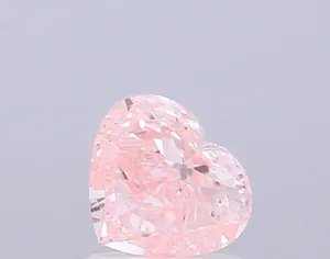 1.01ct HEART Fancy Intense Pink VS1 Coloured Lab diamond