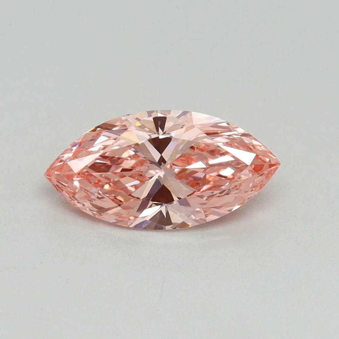 1.04ct MARQUISE Fancy Vivid Pink VVS2 Coloured Lab diamond
