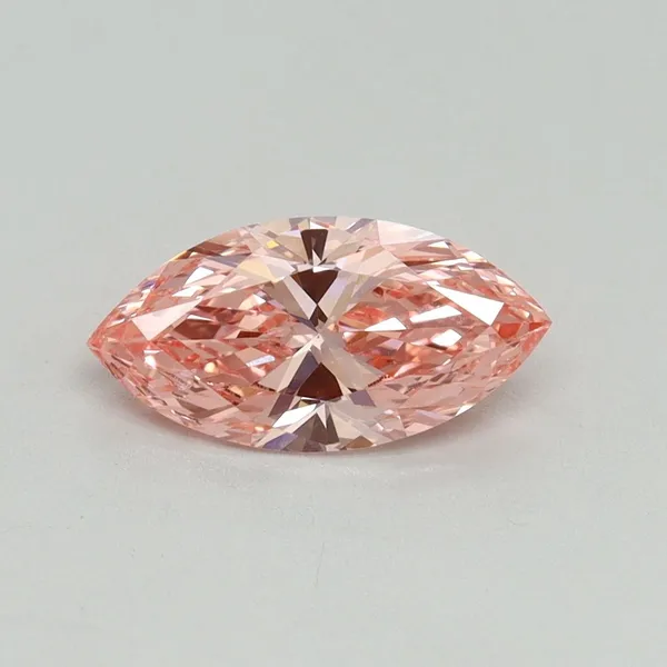 1.04ct MARQUISE Fancy Vivid Pink VVS2 Coloured Lab diamond