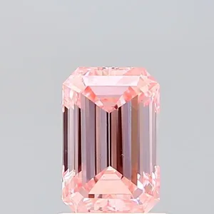 0.99ct EMERALD Fancy Vivid Pink VS1 Coloured Lab diamond