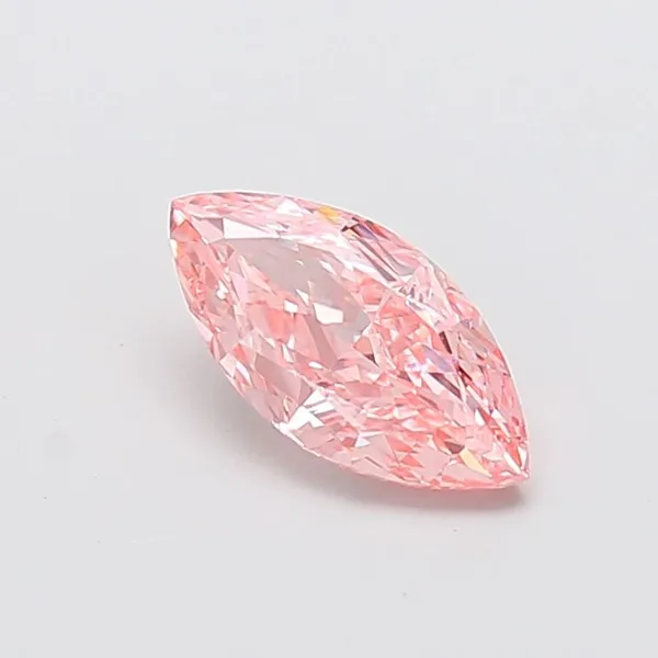 1.4ct MARQUISE Fancy Vivid Pink VVS2 Coloured Lab diamond