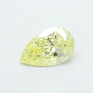 0.41ct PEAR Fancy Yellow VS1 Coloured Lab diamond