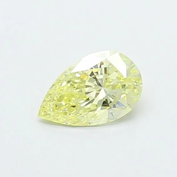 0.41ct PEAR Fancy Yellow VS1 Coloured Lab diamond