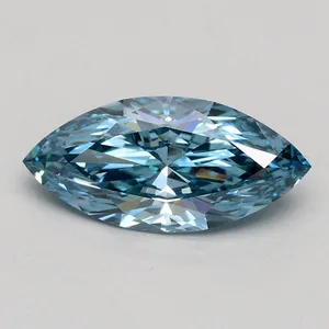1ct MARQUISE Fancy Intense Blue VVS2 Coloured Lab diamond