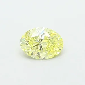 0.53ct OVAL Fancy Yellow VS1 Coloured Lab diamond
