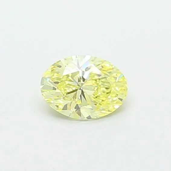 0.53ct OVAL Fancy Yellow VS1 Coloured Lab diamond