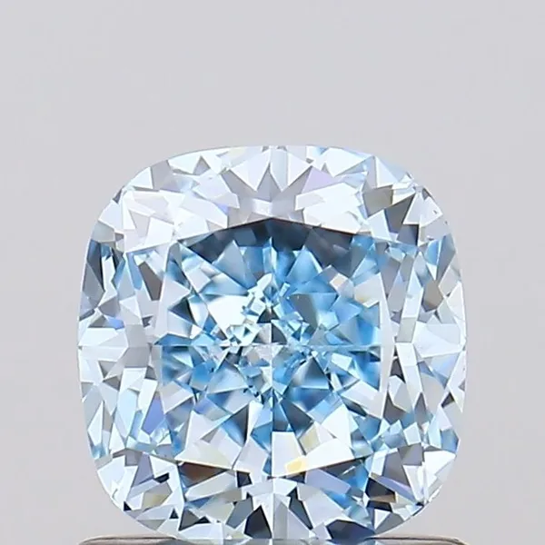 1.01ct CUSHION Fancy Intense Blue VS1 Coloured Lab diamond