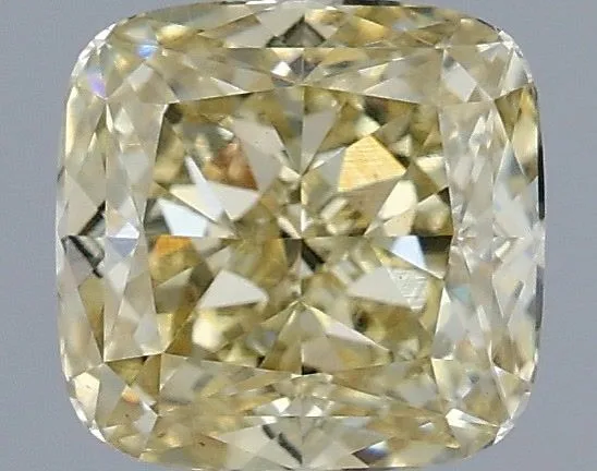 1.1ct CUSHION Fancy Yellow VS1 Coloured Lab diamond