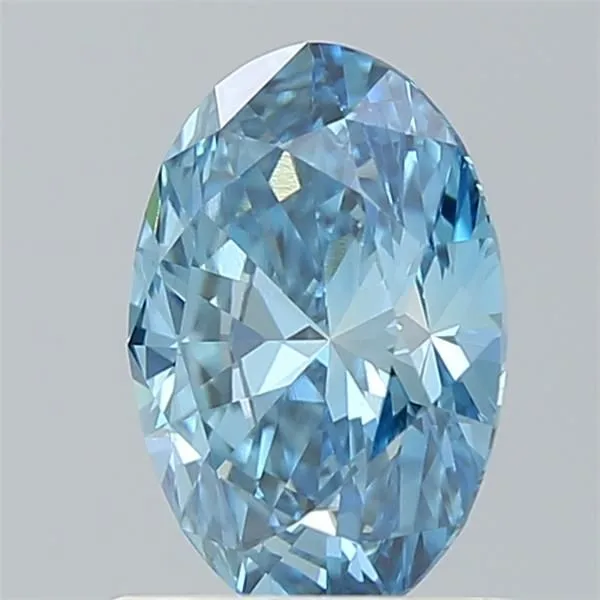 1.13ct OVAL Fancy Vivid Blue VVS2 Coloured Lab diamond
