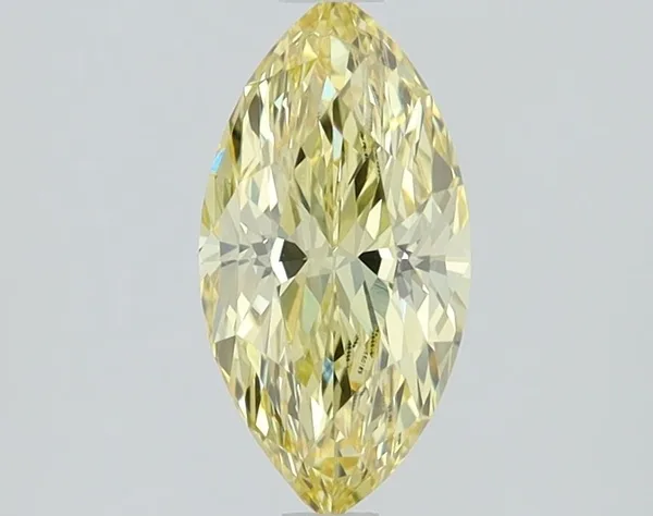 1.03ct MARQUISE Fancy Vivid Yellow VVS1 Coloured Lab diamond