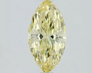 1.03ct MARQUISE Fancy Vivid Yellow VVS1 Coloured Lab diamond