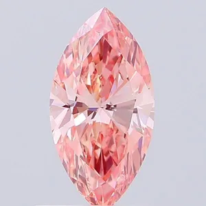 0.68ct MARQUISE Fancy Vivid Pink VVS2 Coloured Lab diamond