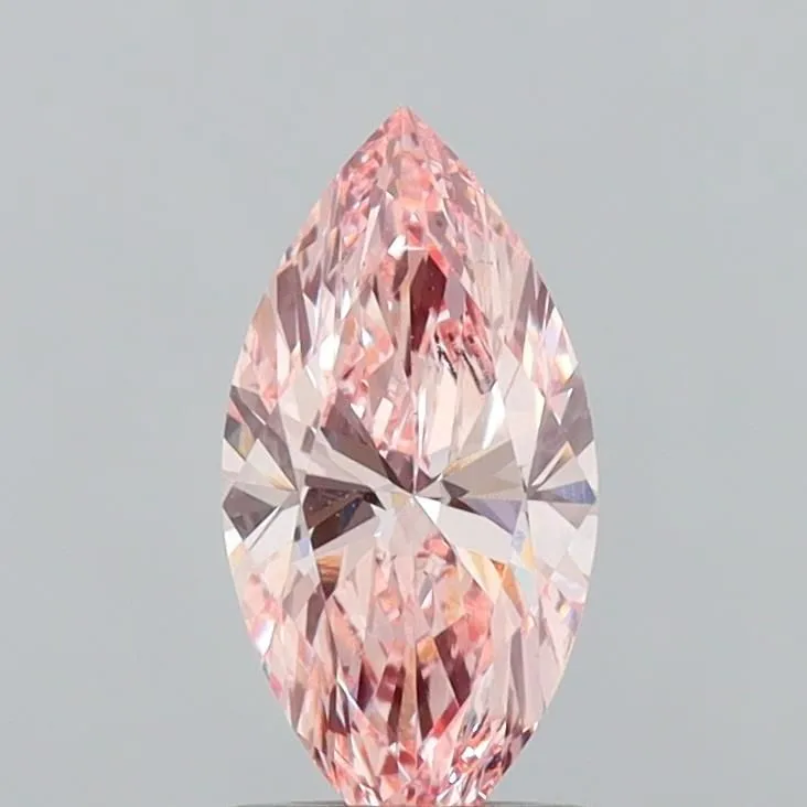 1.06ct MARQUISE Fancy Vivid Pink VS2 Coloured Lab diamond