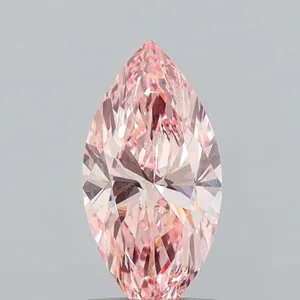 1.06ct MARQUISE Fancy Vivid Pink VS2 Coloured Lab diamond
