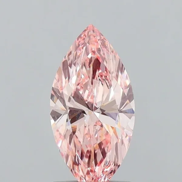 1.06ct MARQUISE Fancy Vivid Pink VS2 Coloured Lab diamond