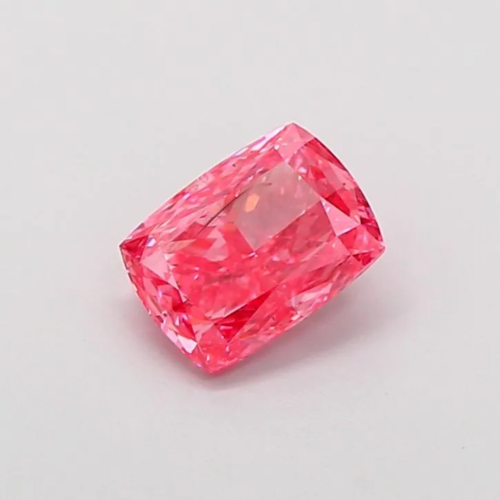 1.06ct CUSHION Fancy Vivid Pink SI1 Coloured Lab diamond