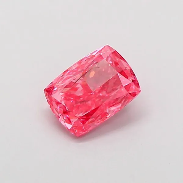 1.06ct CUSHION Fancy Vivid Pink SI1 Coloured Lab diamond