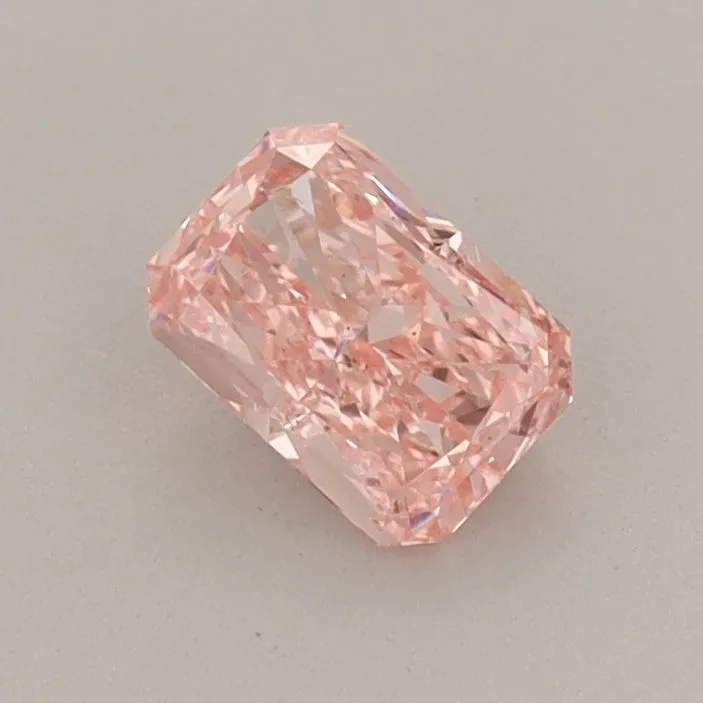 0.54ct RADIANT Fancy Vivid Pink VS2 Coloured Lab diamond