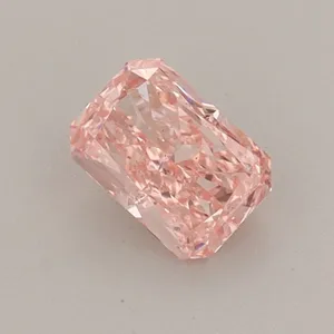 0.54ct RADIANT Fancy Vivid Pink VS2 Coloured Lab diamond