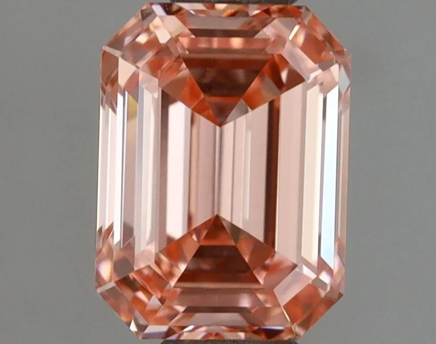 1.02ct EMERALD Fancy Vivid Pink VVS2 Coloured Lab diamond