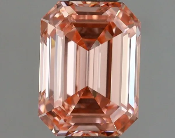 1.02ct EMERALD Fancy Vivid Pink VVS2 Coloured Lab diamond