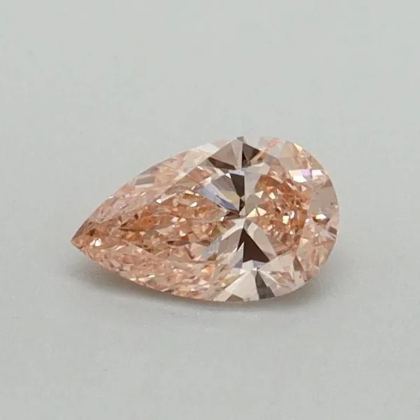 0.3ct PEAR Fancy Intense Pink VS1 Coloured Lab diamond