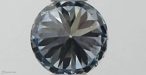 0.34ct ROUND Fancy Blue IF Coloured Lab diamond