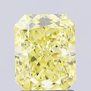 1.13ct RADIANT Fancy Yellow VS1 Coloured Lab diamond