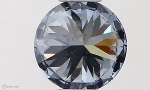 0.33ct ROUND Fancy Intense Blue VVS1 Coloured Lab diamond