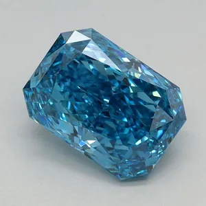 1.03ct RADIANT Fancy Vivid Blue VS1 Coloured Lab diamond