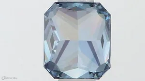 0.42ct RADIANT Fancy Vivid Blue VS1 Coloured Lab diamond