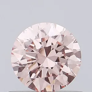 0.56ct ROUND Fancy Pink VS1 Coloured Lab diamond